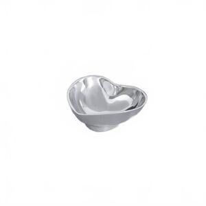NEW BEATRIZ BALL deep heart mini bowl in silver